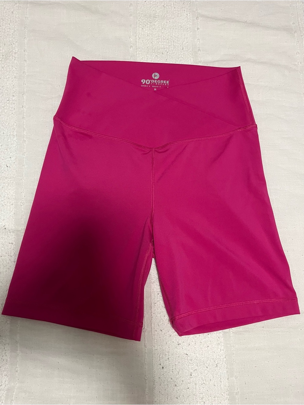 90 Degree pink Biker Shorts